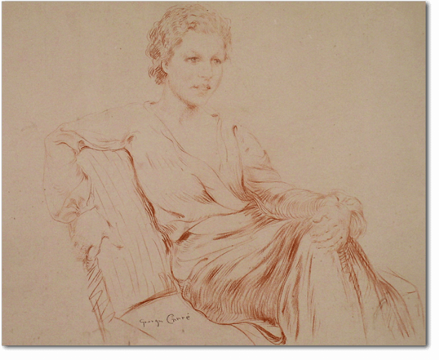 Georges Henri Carré - Femme au fauteuil