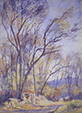Georges Henri Carré - Chemin sous les arbres à Offremont