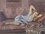 Georges Henri Carré - Jeune fille au sofa