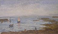 Georges Henri Carré - Voiliers dans le port de Portivy