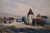 Georges Henri Carré - Village au pigeonnier