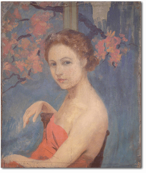 Georges Henri Carré - Jeune fille aux fleurs de pommier