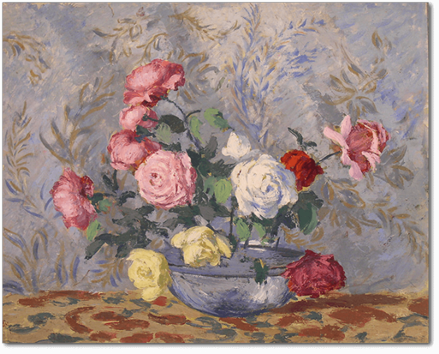 Georges Henri Carré - Roses dans une vasque