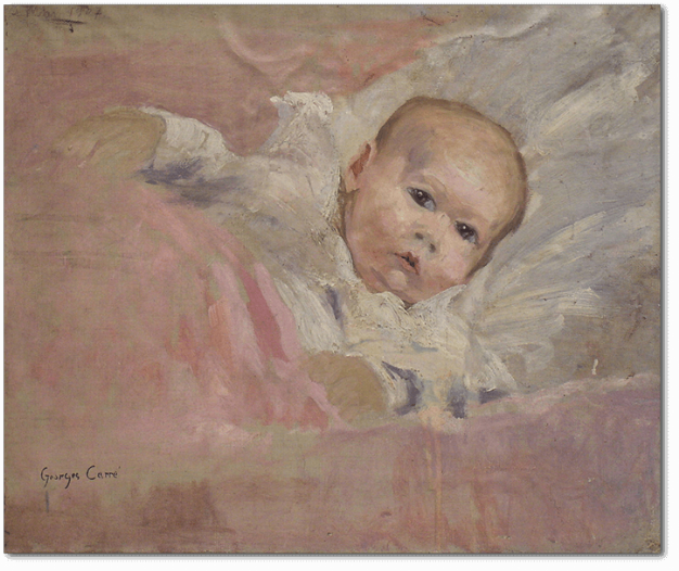 Georges Henri Carré - Fille aînée de l'artiste bébé