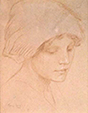 Georges Henri Carré - Femme de l'artiste aux yeux baissés