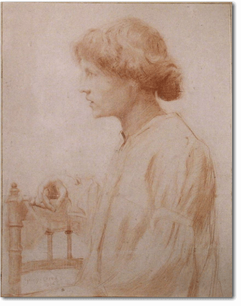 Georges Henri Carré - Femme de l'artiste à la chaise
