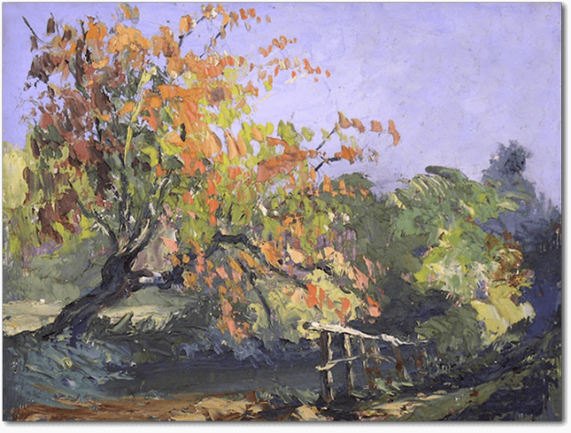 Georges Henri Carré - L'arbre au chemin creux